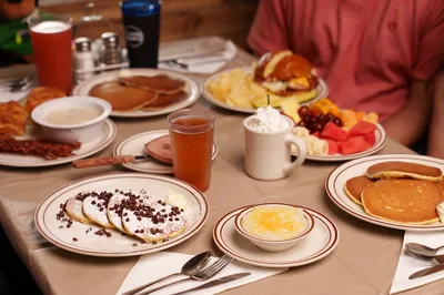 food at log cabin pancake house