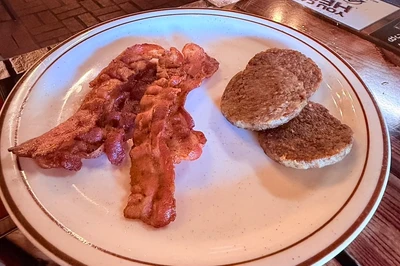 bacon and sausage